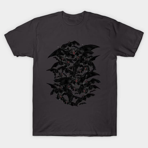 Bat Attack II T-Shirt by Lab7115